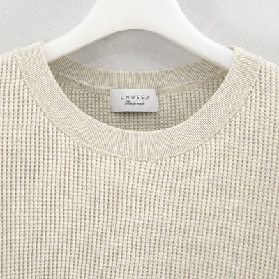 【UNUSED/アンユーズド】<br>Long-sleeve waffle T-shirt <br>US2523