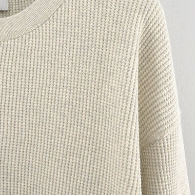 【UNUSED/アンユーズド】<br>Long-sleeve waffle T-shirt <br>US2523