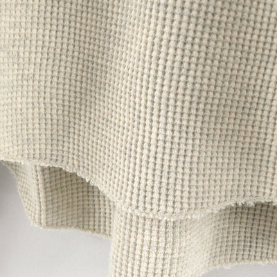 【UNUSED/アンユーズド】<br>Long-sleeve waffle T-shirt <br>US2523
