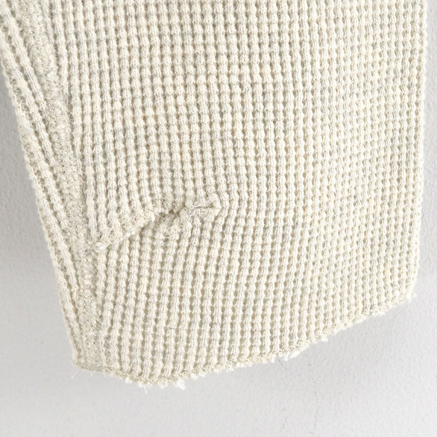 【UNUSED/アンユーズド】<br>Long-sleeve waffle T-shirt <br>US2523