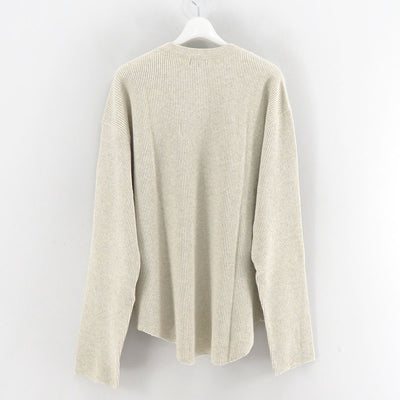【UNUSED/アンユーズド】<br>Long-sleeve waffle T-shirt <br>US2523