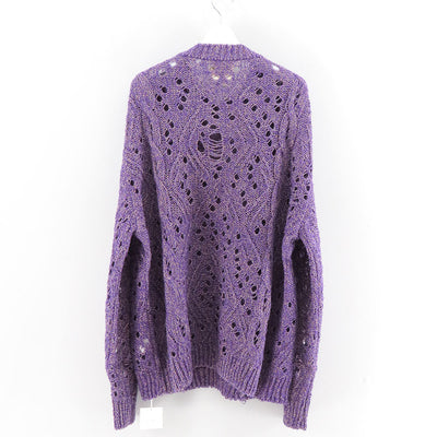 【Kota Gushiken/コウタグシケン】<br>Cable Shaggy Jumper with Holes <br>KGAW25-K06