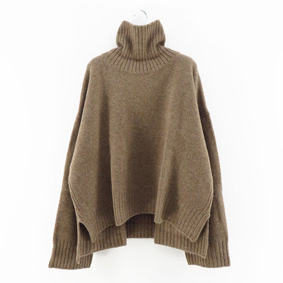 【SEEALL/シーオール】<br>OVERSIZED HIGHNECK SWEATER <br>SAU31KJ683
