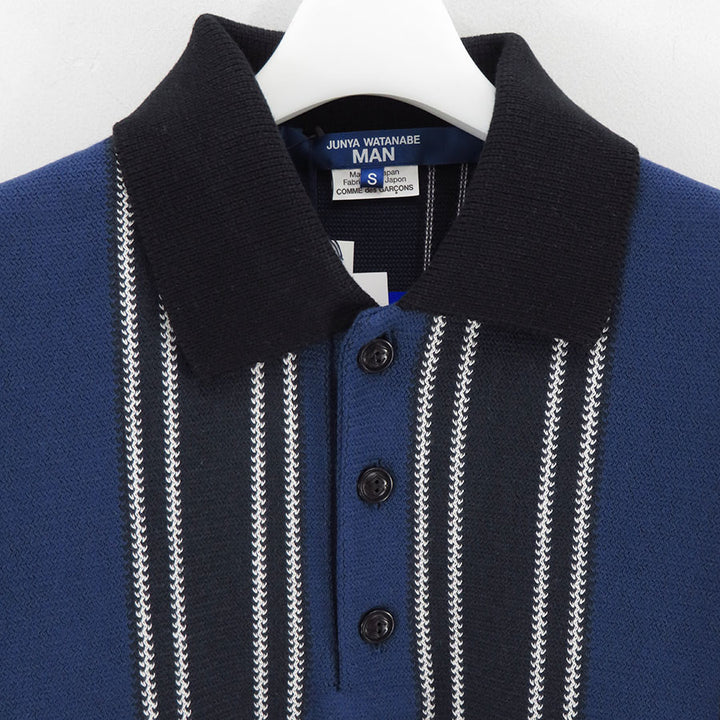 AD2004 JUNYA WATANABE MAN ポロシャツ M ジュンヤワタナベマンコムデギャルソン×ラコステJUNYA WATANABE MAN