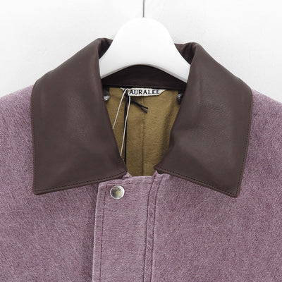 【AURALEE/オーラリー】<br>WASHED ORGANIC CANVAS HUNTING BLOUSON (PURPLE) <br>A24AB01HG