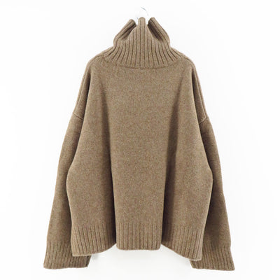 【SEEALL/シーオール】<br>OVERSIZED HIGHNECK SWEATER <br>SAU31KJ683