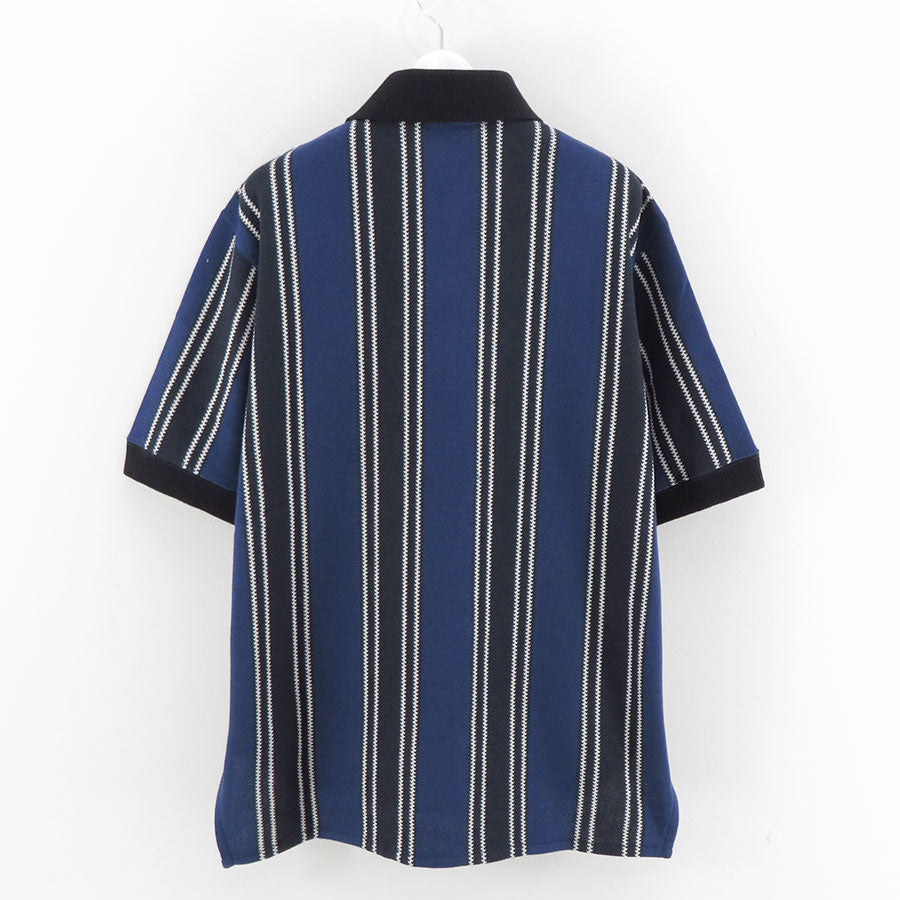 JUNYA WATANABE 半袖ボーダーポロシャツ aimoha（アイモハ） ポロシャツ 半袖ボーダー サマーニットポロシャツ
