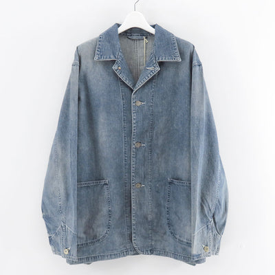 【ULTERIOR/アルテリア】<br>FADED LIGHT DENIM COVERALL <br>USH65-KC200-B