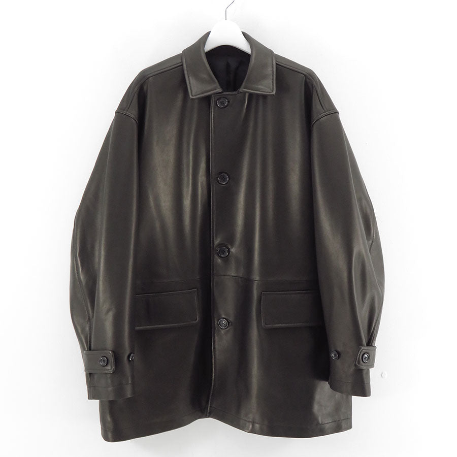 Graphpaper/グラフペーパー】Lamb Leather Car Coat GM261-10403の通販