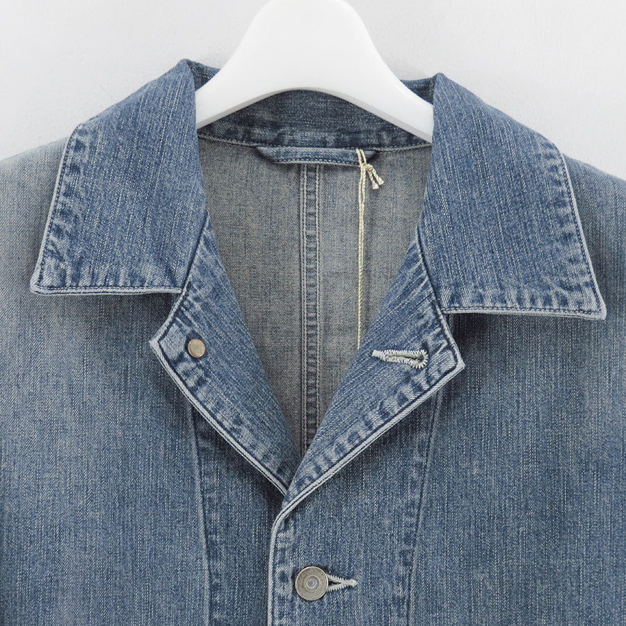 【ULTERIOR/アルテリア】<br>FADED LIGHT DENIM COVERALL <br>USH65-KC200-B