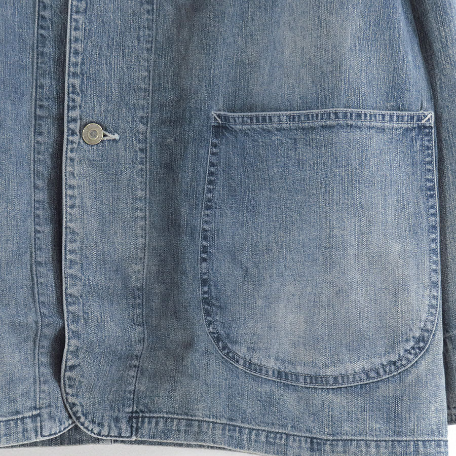 【ULTERIOR/アルテリア】<br>FADED LIGHT DENIM COVERALL <br>USH65-KC200-B