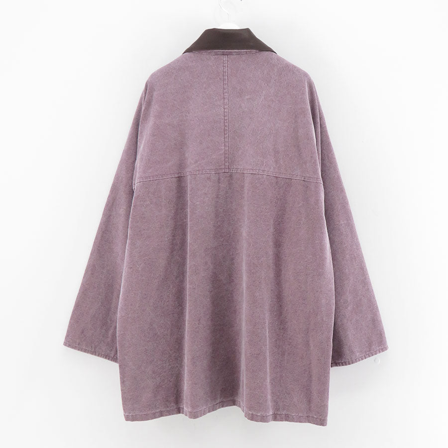 【AURALEE/オーラリー】<br>WASHED ORGANIC CANVAS HUNTING BLOUSON (PURPLE) <br>A24AB01HG