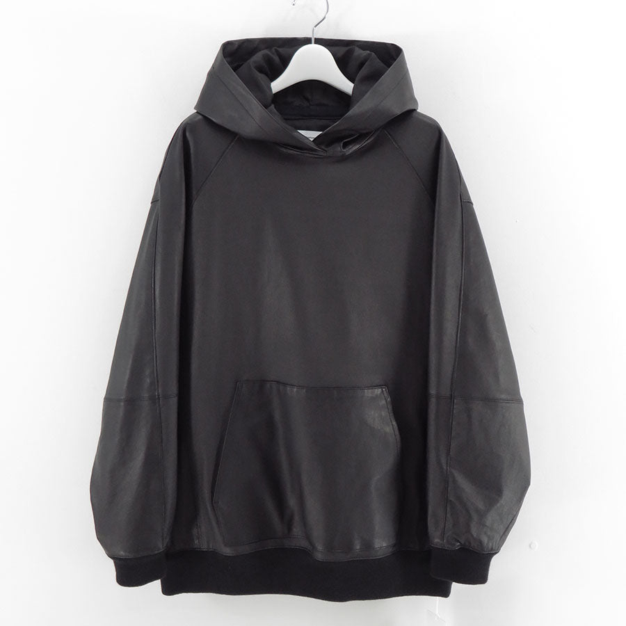 Graphpaper/グラフペーパー】Bonded Leather Hooded Pullover GM261 