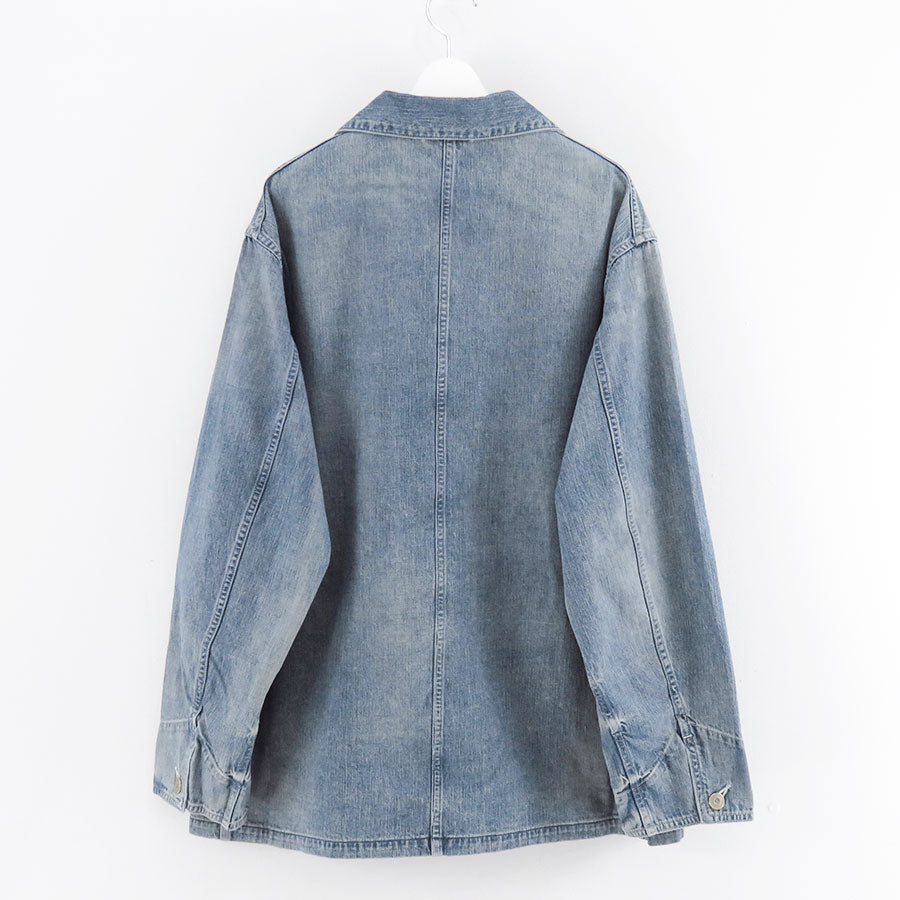 【ULTERIOR/アルテリア】<br>FADED LIGHT DENIM COVERALL <br>USH65-KC200-B