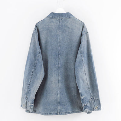 【ULTERIOR/アルテリア】<br>FADED LIGHT DENIM COVERALL <br>USH65-KC200-B