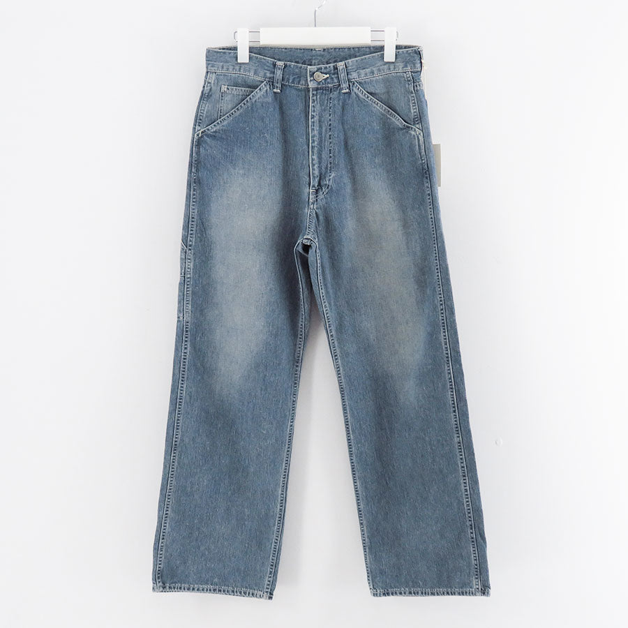 【ULTERIOR/アルテリア】<br>VINTAGE FADED LIGHT DENIM PAINTER PANTS <br>UPJ06-KC225