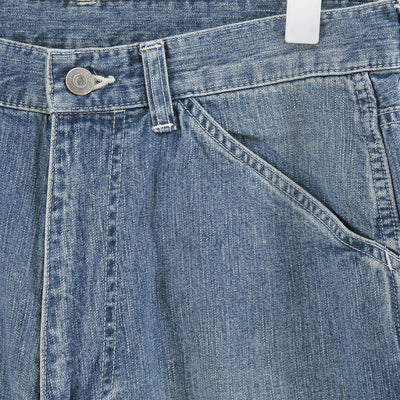 【ULTERIOR/アルテリア】<br>VINTAGE FADED LIGHT DENIM PAINTER PANTS <br>UPJ06-KC225