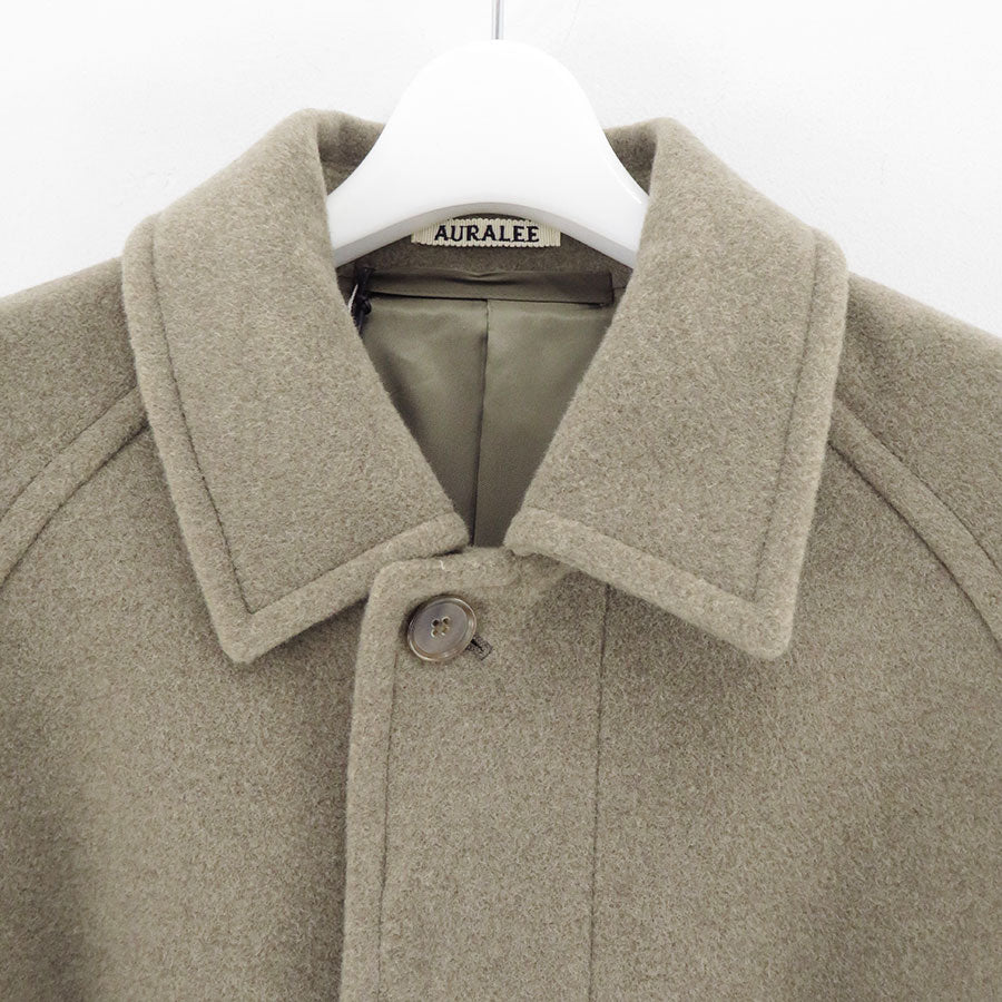 【AURALEE/オーラリー】<br>SUPER FINE WOOL MOSSER SOUTIEN COLLAR COAT <br>A24AC01WM