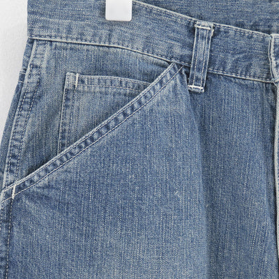 【ULTERIOR/アルテリア】<br>VINTAGE FADED LIGHT DENIM PAINTER PANTS <br>UPJ06-KC225
