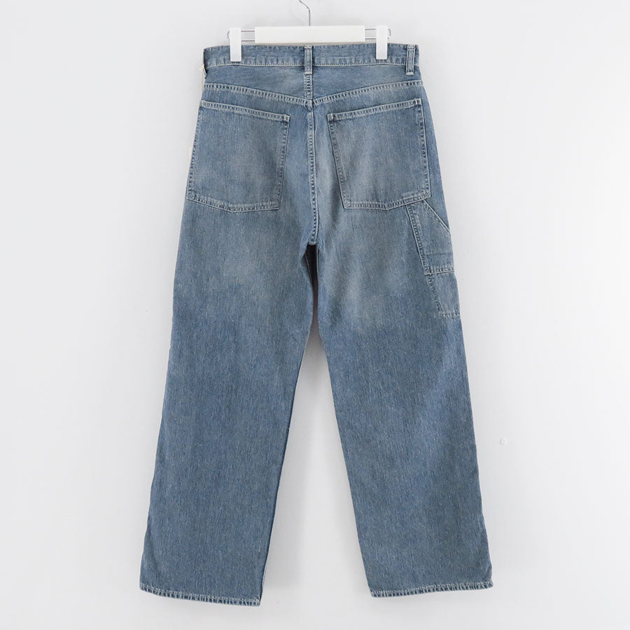 【ULTERIOR/アルテリア】<br>VINTAGE FADED LIGHT DENIM PAINTER PANTS <br>UPJ06-KC225