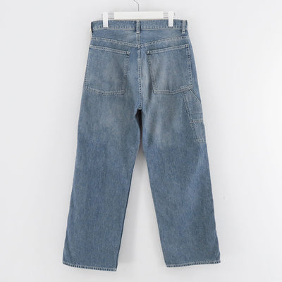 【ULTERIOR/アルテリア】<br>VINTAGE FADED LIGHT DENIM PAINTER PANTS <br>UPJ06-KC225