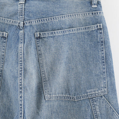 【ULTERIOR/アルテリア】<br>VINTAGE FADED LIGHT DENIM PAINTER PANTS <br>UPJ06-KC225