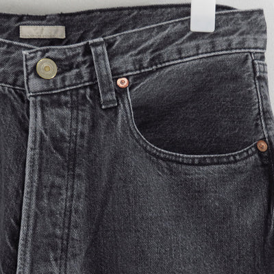 【ULTERIOR/アルテリア】<br>WASHED SELVEDGE BLACK DENIM 5P PANTS <br>UPJ05-KC223-S