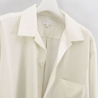 【KANEMASA PHIL./カネマサフィル】<br>46G Atmosphere Silk Blend Open Collar Short Shirt <br>KM24S-027SI