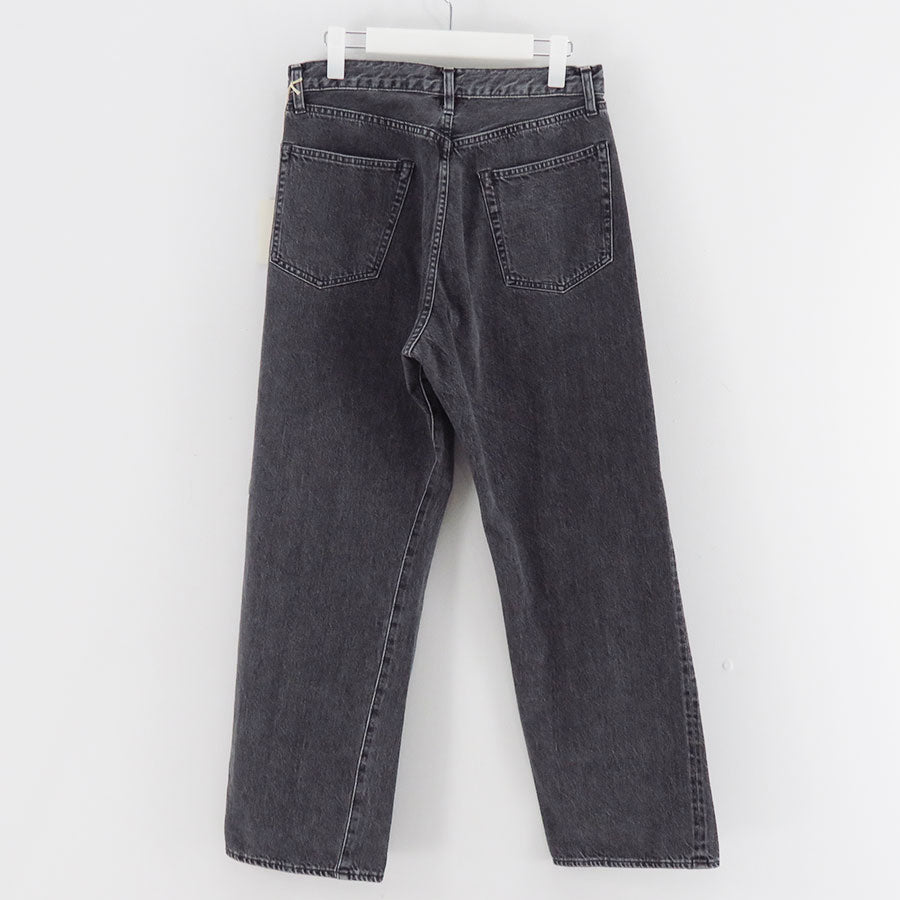 【ULTERIOR/アルテリア】<br>WASHED SELVEDGE BLACK DENIM 5P PANTS <br>UPJ05-KC223-S