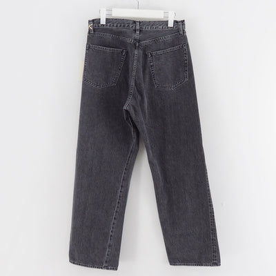 【ULTERIOR/アルテリア】<br>WASHED SELVEDGE BLACK DENIM 5P PANTS <br>UPJ05-KC223-S