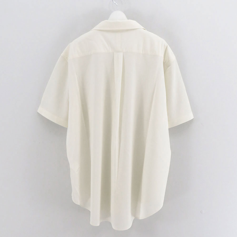 【KANEMASA PHIL./カネマサフィル】<br>46G Atmosphere Silk Blend Open Collar Short Shirt <br>KM24S-027SI