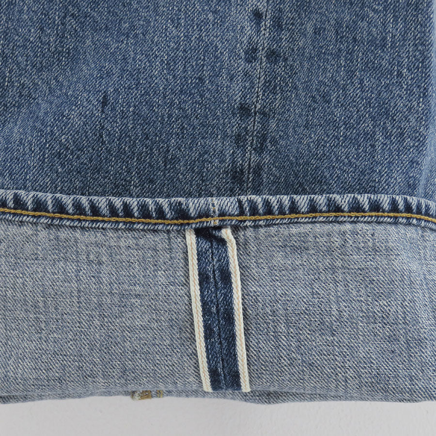 【ULTERIOR/アルテリア】<br>VINTAGE WASHED SELVEDGE DENIM 5P PANTS <br>UPJ05-KC224-B