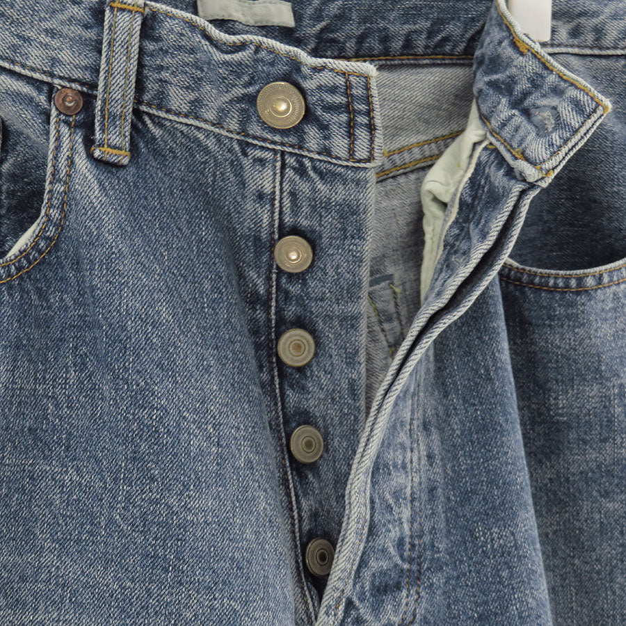 【ULTERIOR/アルテリア】<br>VINTAGE WASHED SELVEDGE DENIM 5P PANTS <br>UPJ05-KC224-B