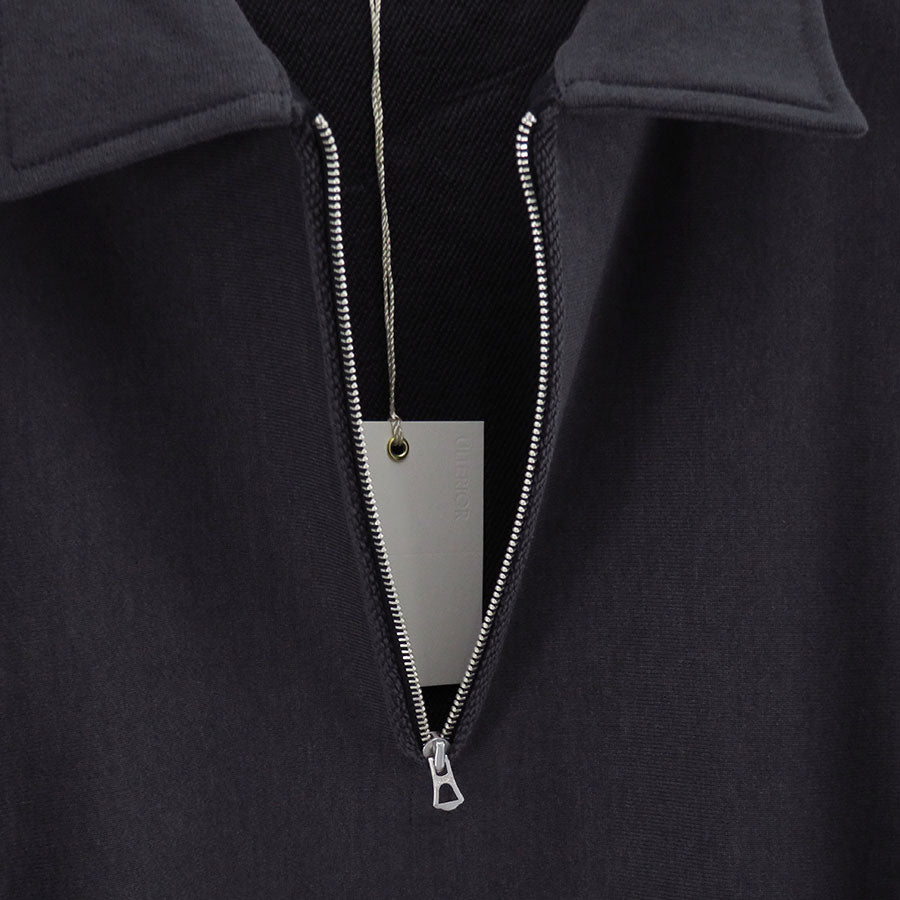【ULTERIOR/アルテリア】<br>FADED SILKY TERRY RW HALF ZIP P/O <br>UCS95-KC125