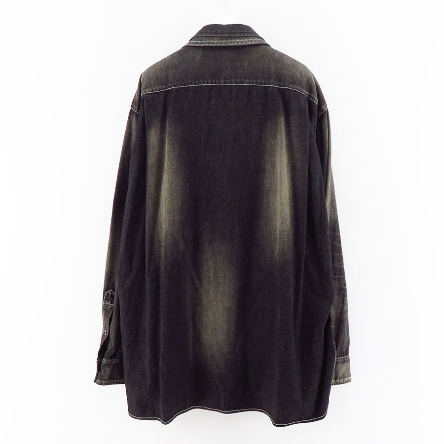 【Maison MIHARA YASUHIRO】<br>Double Layered Denim Shirts <br>J11SH021
