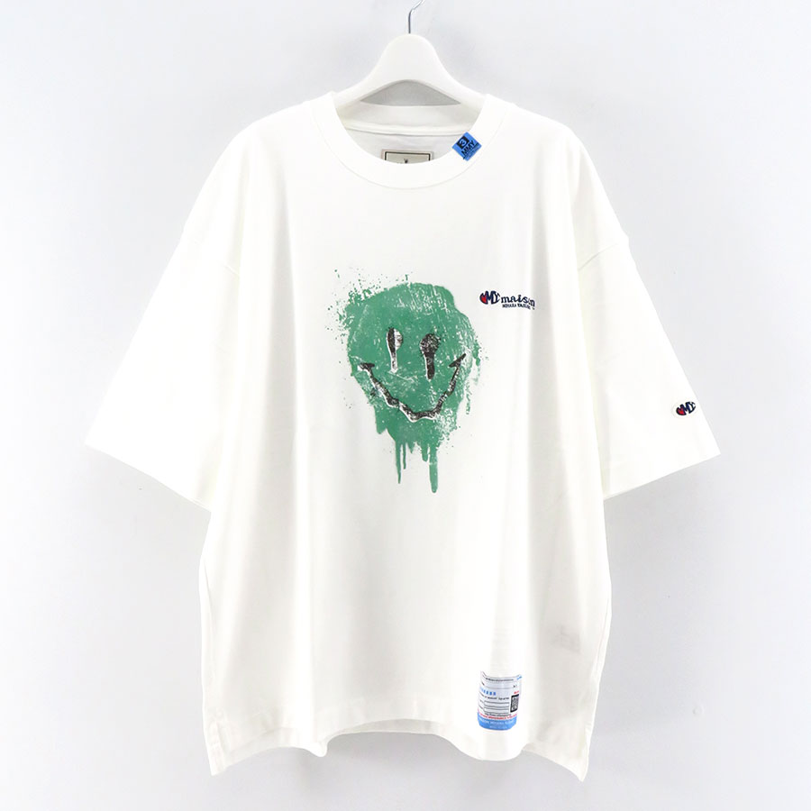 【Maison MIHARA YASUHIRO】<br>smily face printed tee <br>A11TS691