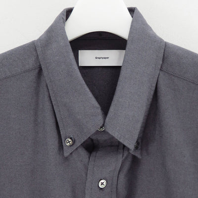 【Graphpaper/グラフペーパー】<br>Oxford L/S Oversized B.D Shirt <br>GM253-50021B