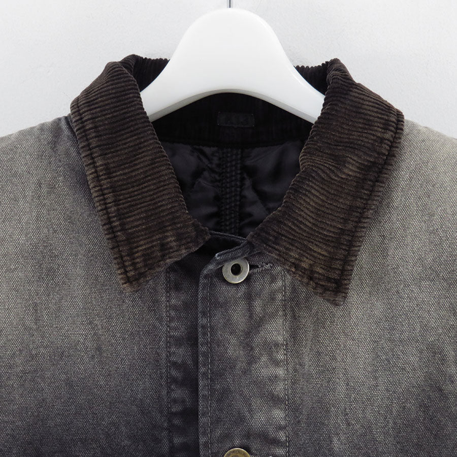 【KHOKI/コッキ】<br>Vintage-effect work coat <br>25fw-co-01