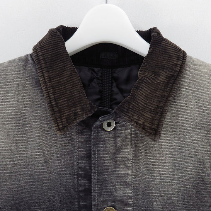 【うきちゃん】KHOKI 25ss Work Coat Black うきちゃん】KHOKI 25ss Work Coat Black KHOKI Vintage-effect work