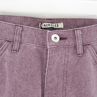 【11/1からポイント10%還元】<br>【AURALEE/オーラリー】<br>WASHED ORGANIC CANVAS PANTS <br>A24AP04HG