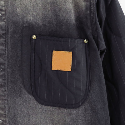 【KHOKI/コッキ】<br>Vintage-effect work coat <br>25fw-co-01