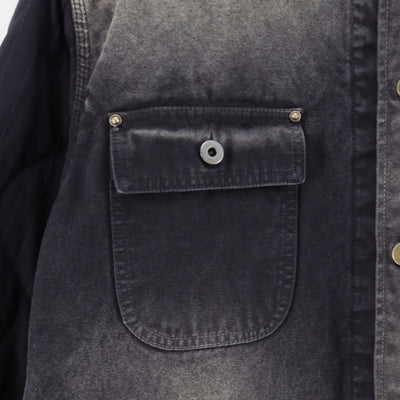【KHOKI/コッキ】<br>Vintage-effect work coat <br>25fw-co-01