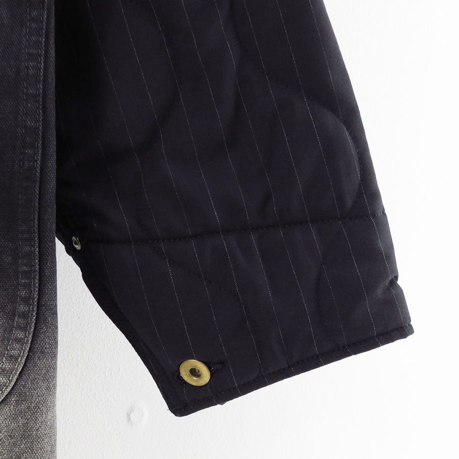 【KHOKI/コッキ】<br>Vintage-effect work coat <br>25fw-co-01