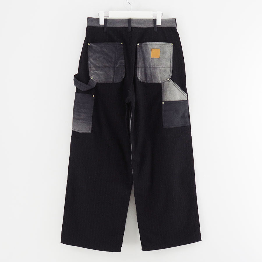 【KHOKI/コッキ】<br>Vintage-effect work pants <br>25fw-p-01