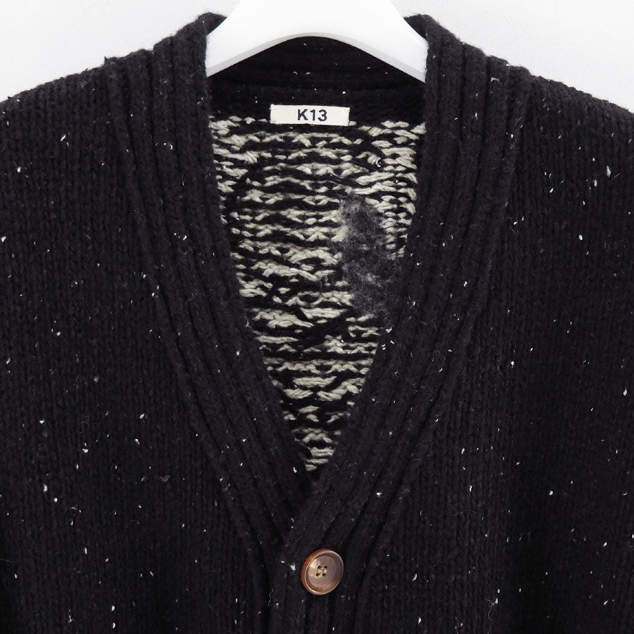 【KHOKI/コッキ】<br>Needle punched cardigan <br>25fw-k-02