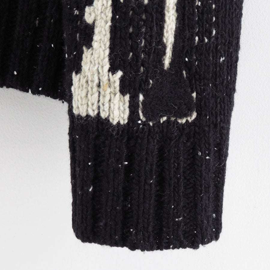【KHOKI/コッキ】<br>Needle punched cardigan <br>25fw-k-02