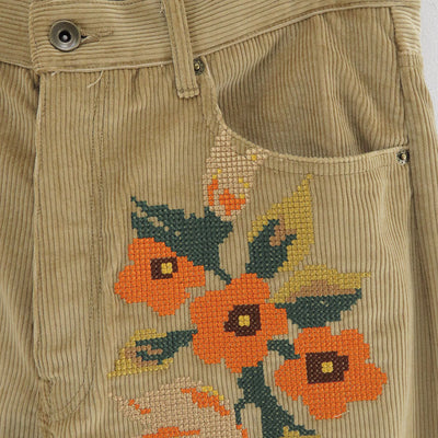 【KHOKI/コッキ】<br>Embroidery-design pants <br>25fw-p-08
