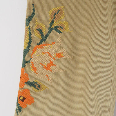 【KHOKI/コッキ】<br>Embroidery-design pants <br>25fw-p-08