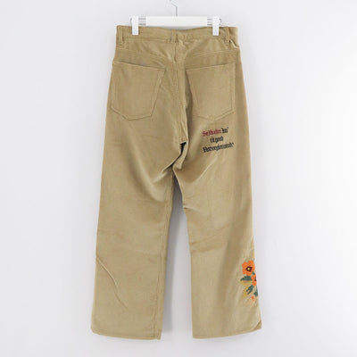 【KHOKI/コッキ】<br>Embroidery-design pants <br>25fw-p-08