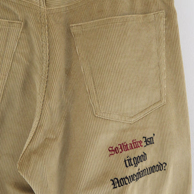 【KHOKI/コッキ】<br>Embroidery-design pants <br>25fw-p-08